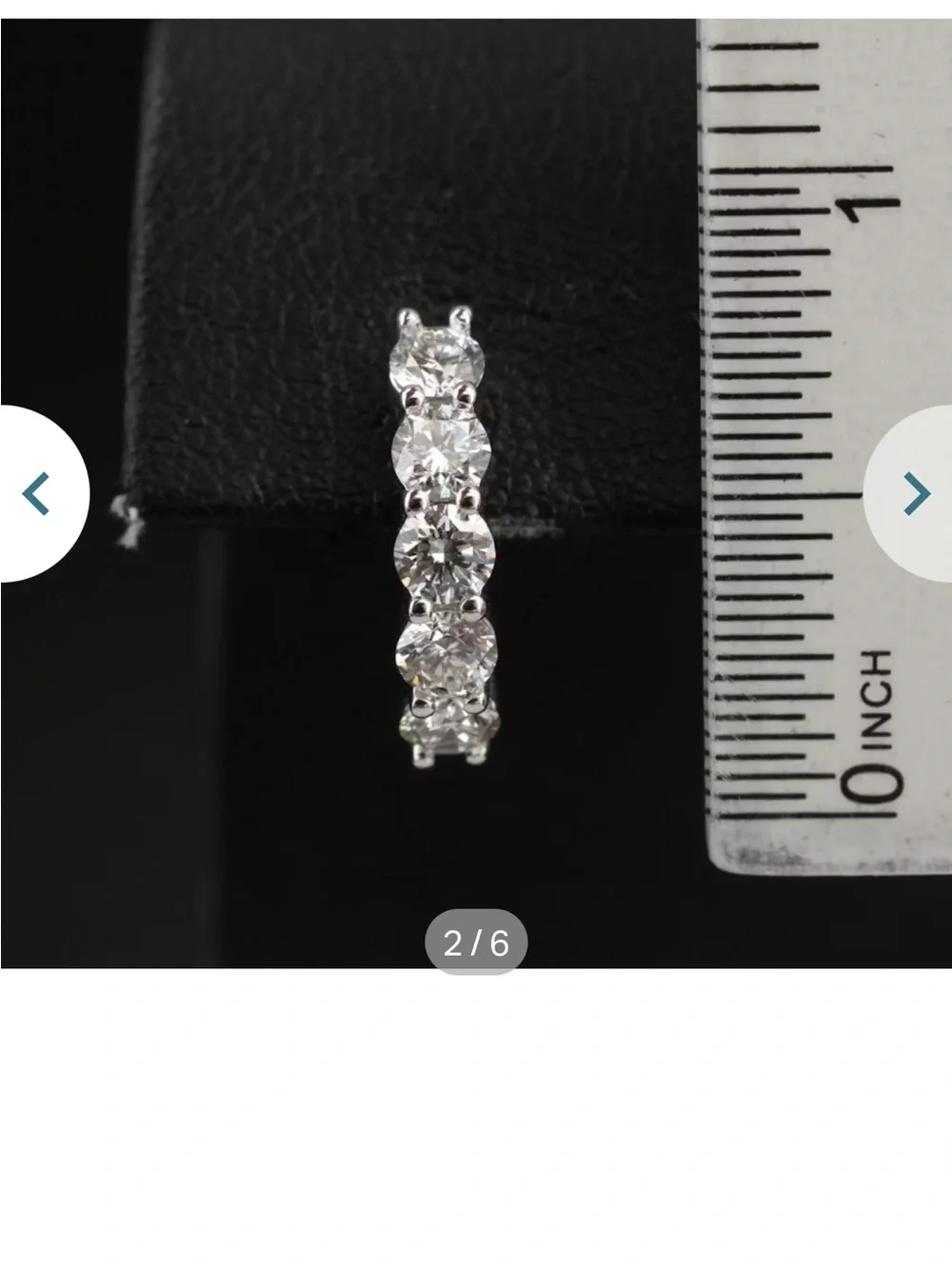 Classic 14k White Gold Diamond hoops